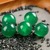 Cuentas ágata roja amarilla agujero grande cuentas sueltas apertura 10MM 3MM collar pulsera cuentas redondas semiacabadas joyería hecha a mano DIY