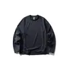 Yidao Vintage 2026 Otoño Nuevo Estilo Montaña Exterior Color Sólido Bloque de Color Línea Corte Holgado Camiseta de Manga Larga para Senderismo y Deportes