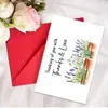 Selección de Colección de Tarjetas de Agradecimiento: Set de Tarjeta de Felicitación con Sobre, Mensaje Escribible, Palabras de Bendición, Tarjeta de Texto Plegable