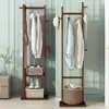Perchero Simple de Piso para el Hogar Colgador Vertical Sala de Estar Dormitorio Pequeño Estante de Almacenamiento Multifuncional