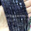 Cuentas cuadradas sueltas de 6 mm, ágata de cristal, piedra emperador, ojos de tigre, cuentas cuadradas de oro verde, accesorios de joyería, cuentas cuadradas semiacabadas