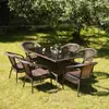 Mesa de Té y Silla de Balcón Silla de Ratán Combinación de Tres Piezas Mesa de Té Cuadrada Silla de Ratán para Patio Ratán para Exterior Mesa y Silla para Exterior