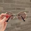 Nuevas y lindas gafas de sol con lazo para niños, venta al por mayor, tendencia de moda, gafas de sol salvajes, gafas de metal para niños