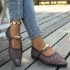 Zapatos Planos de Un Paso de Alta Gama Europeos y Americanos para Mujer Talla Grande Transfronterizos Versátiles Casuales de Boca Baja Zapatos Individuales Nuevo Llegado Verano 2026