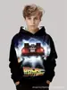 Patrón de Carreras Impresión 3D Transfronterizo Nuevo Sudadera con Capucha Casual para Niños Fabricante Venta Directa Suministro de Exportación