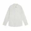 Camisa de manga larga a rayas transpirable con textura de gasa de burbujas para hombre, casual y elegante, moda de lujo ligero, camisa fina de manga corta de verano