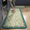 Tapetes de Cozinha Nórdicos Transfronteiriços, Sem Lavagem, Limpa com Pano, Tapetes de Chão Domésticos de Terra de Diatomáceas, Resistentes ao Desgaste, Limpáveis com Pano, Absorventes de Água, Tapetes para Pés Atacado