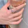 Anillo de amor dulce para mujer diseño de nicho ins lujo ligero de alta calidad anillo para el dedo de dieta ajustable anillo personalizado de moda