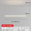 Lámpara de araña de una sola palabra de estilo minimalista nórdico de espectro completo para restaurante, moderna y sencilla para bar y oficina, Zhongshan