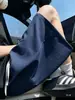 Calça Casual Masculina de Cor Sólida Estilo Old Money, Respirável, Fina, Comprimento Médio, Shorts Largos Jovens Tendência