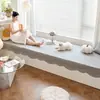 Nuevo Modelo 2026 Alfombrilla para Ventana Abuhardillada de Algodón Puro con Forma Irregular, Adecuada para Todas las Estaciones, Alfombrilla Antideslizante para Repisa de Ventana, Cubierta de Lujo Ligero y Sensación de Alta Gama para Otoño e Invierno