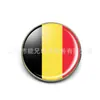 Broche de Bandera Europea y Americana Transfronterizo Broche de Fútbol Mundial Insignia de Piedra Preciosa del Tiempo Ventas Directas de Fábrica de Accesorios de Amazon
