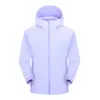 Chaqueta de trabajo morado claro comercio exterior transfronterizo chaqueta impermeable para exteriores estilo fino chaqueta tipo concha logo estampado personalizado