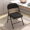 Silla de Comedor Plegable para Uso Doméstico, Taburete de Oficina con Respaldo, Adecuado para Alquiler de Dormitorios, Cómodo para Sentarse Largo Tiempo, Precio de Mayoreo