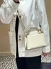 Bolso tote de alta calidad serie TB Bitten de Guangzhou, modelo nuevo en piel de vaca graneada, minibolso