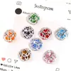 Cuentas redondas huecas de metal transfronterizas, cuentas coloridas estilo chino vintage, nuevos accesorios de cuentas de pentagrama hueco