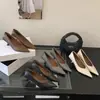 Zapatos Planos Versátiles Negros Nuevos Primavera y Otoño, Tacones de Aguja, Zapatos de Tacón Alto con Punta Fina Poco Profundos, Tacones Altos, Suela Suave, Zapatos para Todas las Estaciones