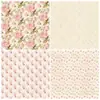 12 Piezas de Compra Directa Transfronteriza Papel para Material de Álbum de Fotos y Diario DIY, Papel de Fondo Floral Rosa para el Día de San Valentín, Papel con Patrones