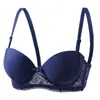 Nuevo Sujetador Sexy de Encaje Brillante con Aros Push-Up Anticaída Reductor de Senos para Mujer de Fábrica Transfronteriza de Comercio Exterior