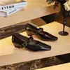 2026 Top de Verano Capa Superior Piel de Vaca Punta Cuadrada Cuña Mary Janes para Mujer Nuevo Boca Baja Zapatos Individuales para Faldas Zapatos de Abuela