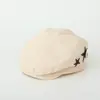 Chapéu de Aba para Crianças Primavera & Outono Estilo Coreano Estilo Estrangeiro Chapéu para Menina Chapéu de Aba para Menino Chapéu de Pintor Fashionável Boina para Bebê