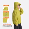 Pudding Haru Ropa Infantil de Invierno para Niñas Sudadera con Capucha Tres Pruebas 2026 Nuevo Invierno Chaqueta Ligera de Color Sólido para Niños