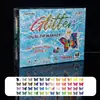 Caneta Marcadora Foxfeel Dupla Ponta com Glitter Perolado Espesso para Colorir e Diário de Crianças e Estudantes