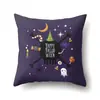 Fronha de Halloween Tc613 Almofada Lombar de Carro Capa de Almofada de Abóbora para Sofá Fronha para Almofada de Escritório Casa Sala de Estar