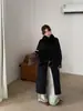 Bufanda de piel de cuatro pompones extragrande, bufanda de piel de zorro, abrigo de lana de doble cara, cálido y a prueba de viento, engrosado, prenda de abrigo elegante