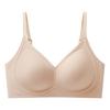Ropa Interior de Soporte Suave Estilo Nuevo para Mujer, Sujetador Cómodo sin Aros y sin Costuras, Push-Up, Color Sólido, Semi-Fijo, Modelo Nuevo para Venta al por Mayor