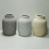 Estilo retro pastoral simple jarrón de cerámica gres texturizado adornos para arreglos florales hogar sala de estar alto valor de color manualidades