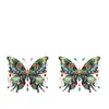 Pendientes Bohemianos de Uso Diario Regalo Transfronterizo Pendientes Acrílicos de Mariposa Cumpleaños Fiesta Navideña Acrílica