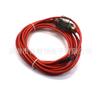 Cable de conexión para cargador USB de coche modificado, portafusibles pequeño para motocicleta, 30 A, enchufe plano de 6 metros