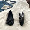 Zapatos planos retro de moda con lazos grandes para mujer, nueva colección otoño 2026, Mary Janes de punta redonda y suela plana, zapatos de corte bajo