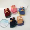 Guantes Calientes de Pollo de Dibujos Animados para Bebé Otoño e Invierno A prueba de Frío Engrosados Lindos para Niños y Niñas de Cinco Dedos Medio Dedo Tapa Abatible