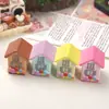 Accesorios de Resina para Manualidades de Dibujos Animados, Casa 3D con Purpurina, Pinzas para el Cabello de Pegamento de Crema, Hebillas para Zapatos, Llaveros, Colgantes y Decoraciones