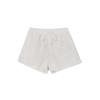 Shorts Femininos de Couro Sintético Estilosos da Coreia do Sul Moda Outono e Inverno Cordão Cadarço Elástico Cintura Alta Pelúcia