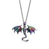 Broche de Dragón de Esmalte Colorido Retro Popular Transfronterizo Europeo y Americano para Mujeres y Hombres, Pin Accesorio para Traje, Collar