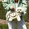 Mochila de Viaje para Mascotas, Bolso Cruzado, Bolso de Mano Portátil de Invierno, Bolso de Hombro para Perros Pequeños y Medianos, Transpirable, Venta al por Mayor de Fábrica