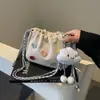 Bolsas Pequenas Populares Deste Ano para Mulheres 2025 Nova Moda Versátil Bolsa Transversal com Corrente Bolsa de Ombro Estilo Saco Super Quente
