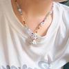 Collar de Mariposa con Cuentas de Colores Caramelo para Mujer, Cadena para Clavícula Estilo Chica Dulce y Linda de Nicho, Nuevo Accesorio de Moda 2026