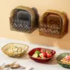 Plato para Escupir Huesos de Plástico PET Cuadrado Transparente Plato para Frutas Hogar Restaurante Plato para Frutas Plato para Snacks Mesa de Comedor Plato para Basura Plato