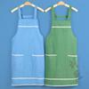 Fabricante de Delantales Marca Chuangguan Algodón y Lino Cocina Anti-Manchas Sin Mangas Adulto Cocinar Lindo Delantal para Mujeres con Logo Estilo Coreano