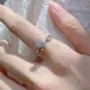 Anel de estrela Canruo feminino zircônia de 1 quilate anel aberto Moda fresco anel de casamento imitação de anel de diamante moissanite