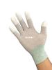 Guantes de palma recubiertos de PU para dedos, nailon de trece agujas, fibra de carbono, revestimiento antiestático, guantes de trabajo adhesivos