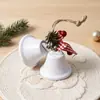 Sino de ferro de Natal som pingente ornamento decoração de árvore de Natal acessórios DIY adereços janela decorações de Natal