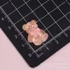 Estilo infantil oso hongo transparente para niña clip para el pelo DIY accesorio para coleta de goma de crema componentes de resina