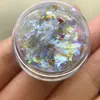Pó Brocado Nuvem para Nail Art de Celebridade da Internet, Cor Ultra-Fada Sonhadora Aurora Deslumbrante, Pó Opalino Sonhador Iridescente Ultra-Fino, Pó de Veludo para Unhas