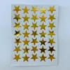 Suministro Directo de Fábrica en stock al por mayor pegatinas de estrella para estampado en caliente color rojo estrella de cinco puntas papelería pegatinas de recompensa para niños