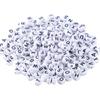 Letras Opcionais boutique fundo branco acrílico preto letras em inglês miçangas pulseira de miçangas DIY ferramentas de educação infantil